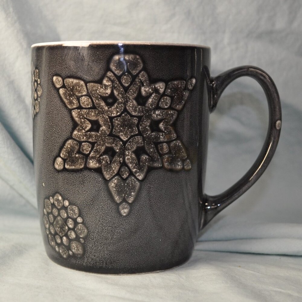 *BOGO mugs* 24 oz designpac XL mug grey stars (w961)
